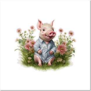 cute Piglet Posters and Art